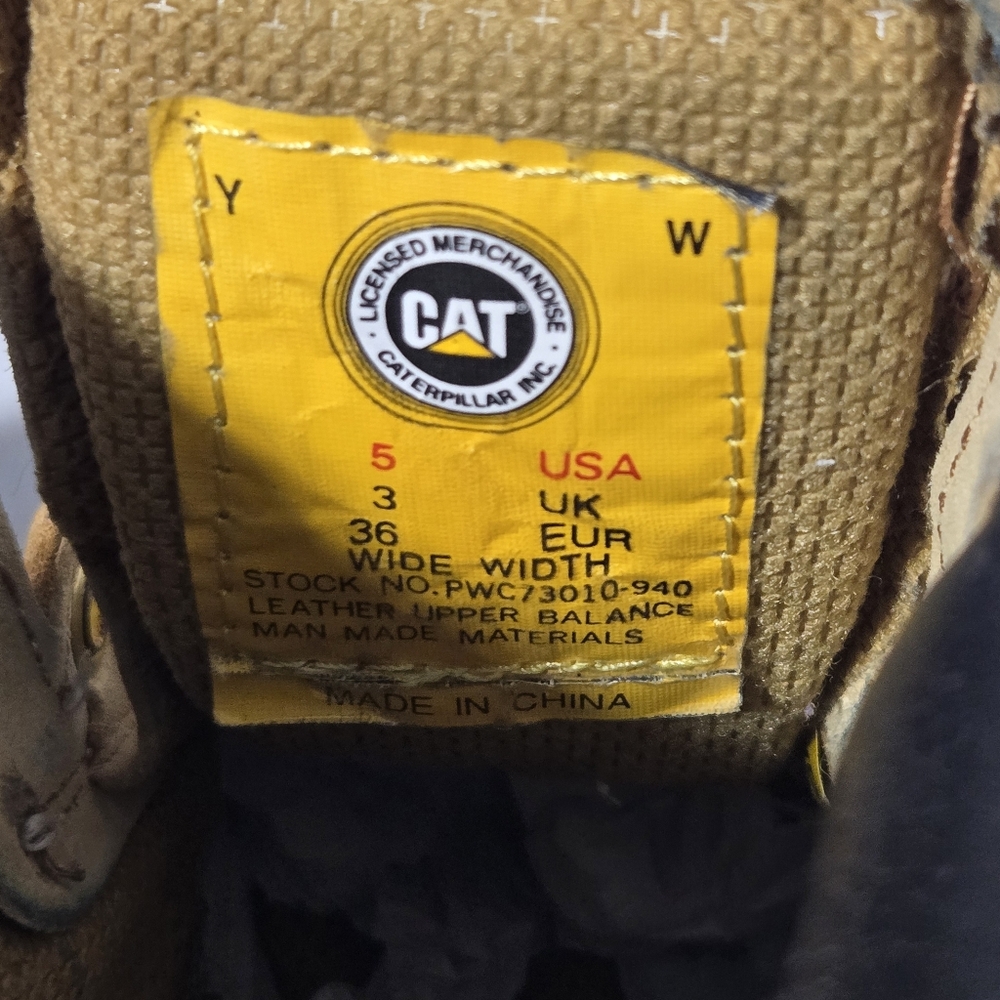 Cat Caterpillar Second Shift Workboots Honey - image 3